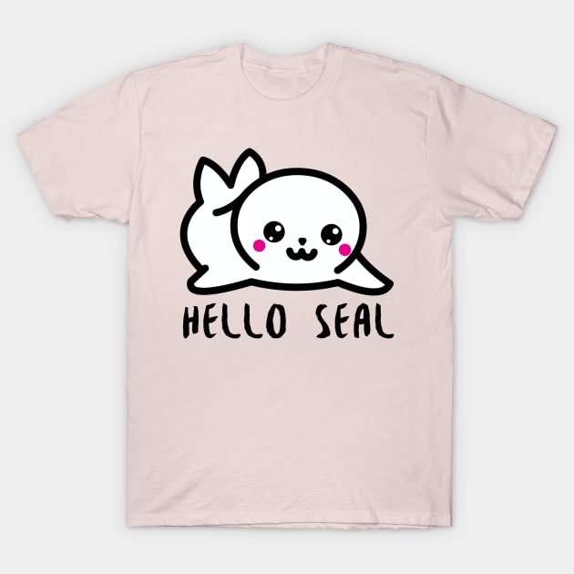 Hello Seal T-Shirt by FromBerlinGift